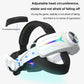 RGB Head Band Comfortable Adjustable VR Replacement Elite Strap Rechargeable with 8000mAh Battery for Meta Quest 3 Accessories