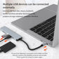USB C HUB 6 in 1 USB C Adapter with 4K HDMI 100W PD USB 3.0 SD/TF Card Reader MacBook pro air ipad iphone15 typec