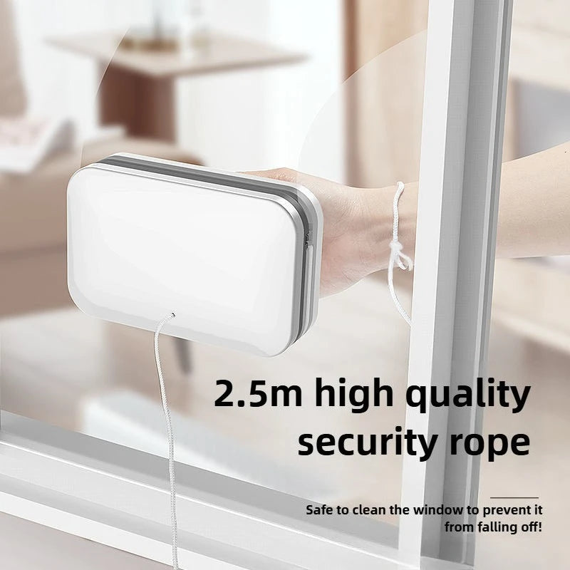 Upgraded Magnetic Window Cleaner Brush Double-Sided Automatic Water-Discharge Wiper Glass Window Cleaning Tool for Household Use