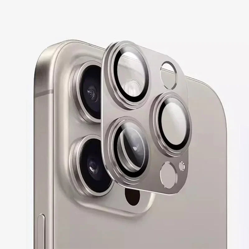 Camera Lens Protector For IPhone 15 16 Pro Max Metal Lens Ring Case Glass For IPhone 16 15 Plus 15 Pro Max Protective Lens Cap