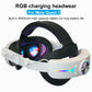 RGB Head Band Comfortable Adjustable VR Replacement Elite Strap Rechargeable with 8000mAh Battery for Meta Quest 3 Accessories