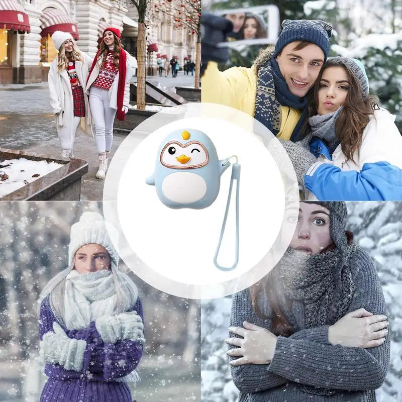 Rechargeable Hand Warmer Electric Hand Warmer Portable USB Battery Bank Reusable Pocket Heater Adjustable Rechargeable Hand