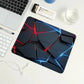 Large gaming Mouse Pad 90x40 Red Blue gradient design non-slip rubber sewn edge gaming desk mat keyboard gamers and office work