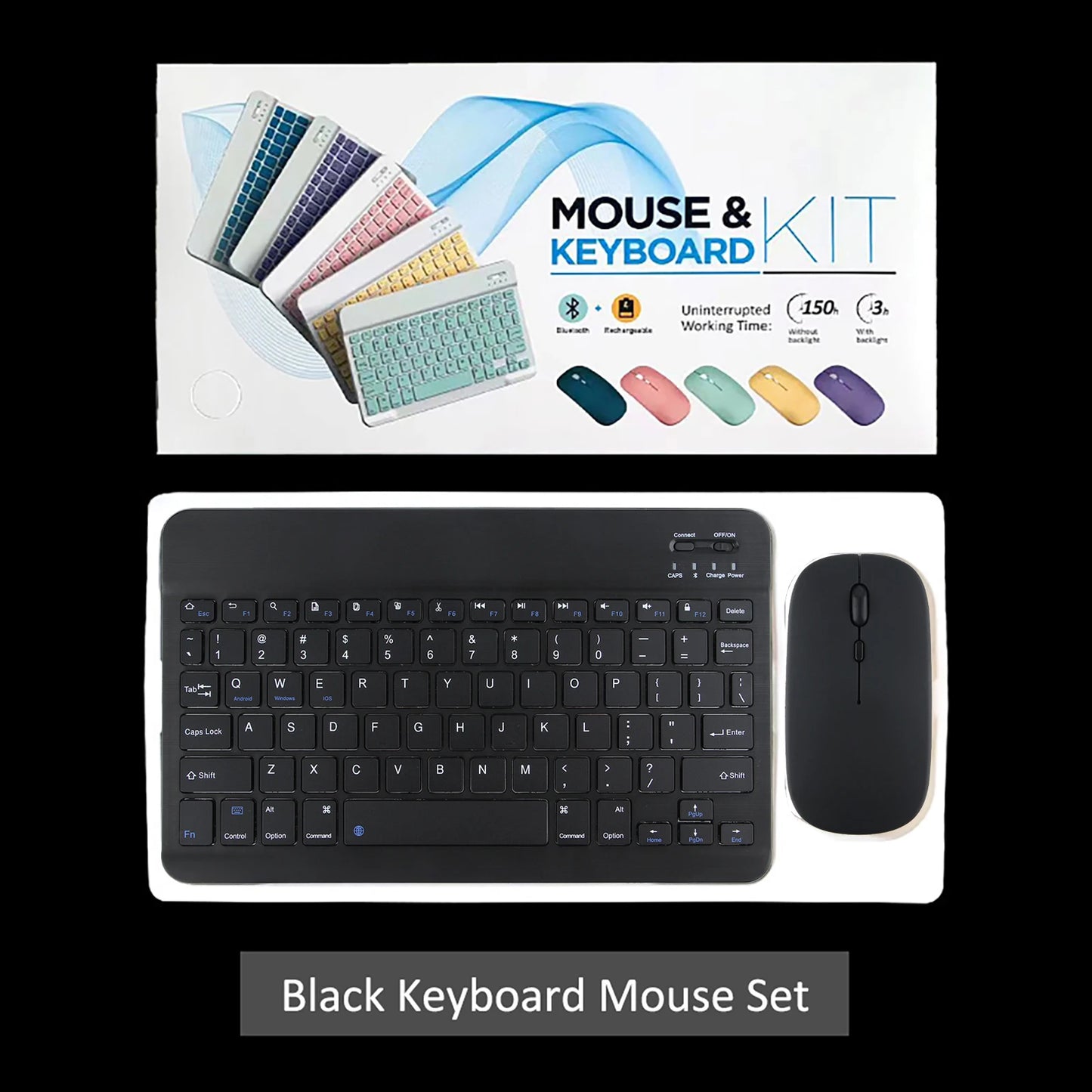 Wireless Bluetooth Keyboard and Mouse for iPad Samsung Huawei Xiaomi Tablet Laptop Smartphone Mini Keyboards Android IOS Windows