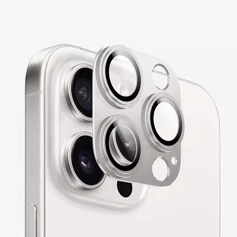 Camera Lens Protector For IPhone 15 16 Pro Max Metal Lens Ring Case Glass For IPhone 16 15 Plus 15 Pro Max Protective Lens Cap