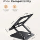 ST01 Portable 11–16-inch Adjustable Laptop Stand Computer Stand Sturdy Aluminum for Desk Foldable Laptop Holder Notebook Tablet