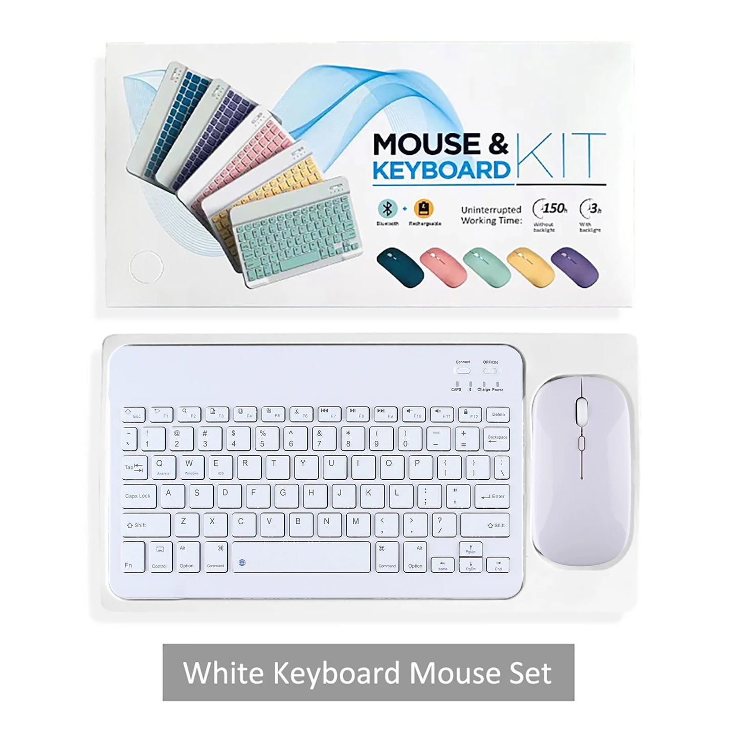 Wireless Bluetooth Keyboard and Mouse for iPad Samsung Huawei Xiaomi Tablet Laptop Smartphone Mini Keyboards Android IOS Windows