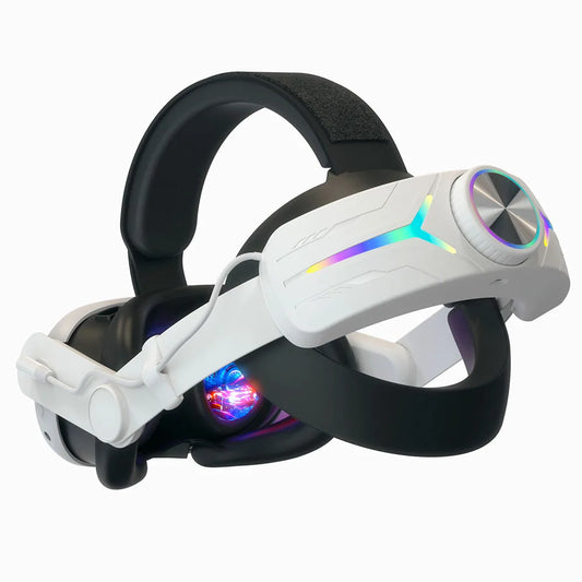 RGB Head Band Comfortable Adjustable VR Replacement Elite Strap Rechargeable with 8000mAh Battery for Meta Quest 3 Accessories