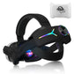 RGB Head Band Comfortable Adjustable VR Replacement Elite Strap Rechargeable with 8000mAh Battery for Meta Quest 3 Accessories