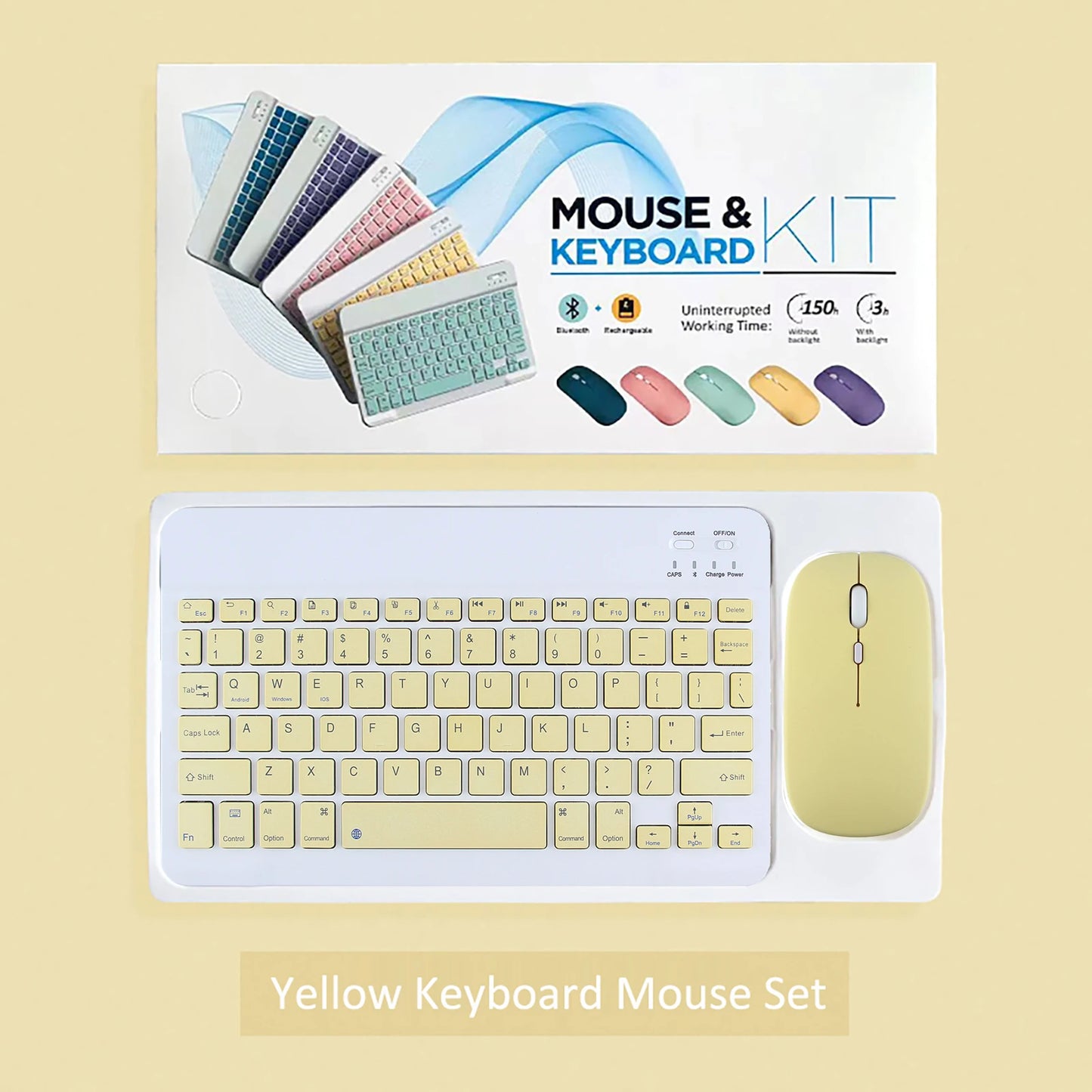 Wireless Bluetooth Keyboard and Mouse for iPad Samsung Huawei Xiaomi Tablet Laptop Smartphone Mini Keyboards Android IOS Windows