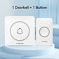 Meian-Outdoor Wireless Doorbell, Smart Home Welcome Doorbell, IP65 Waterproof Door Bell, Chime Kit, 60 Ringtone, LED Flash Alarm