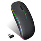 Dual Mode Bluetooth-Compatible 2.4G Wireless Mouse Type-C Rechargeable Silent Wireless Mouse Backlight Mice for Tablet Laptop PC