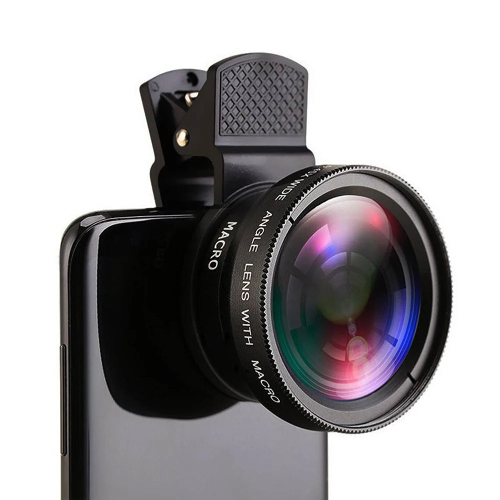 Professional Super Wide-Angle + Macro HD Lens 0.45X 49UV Super Wide-Angle + Macro HD Lens for iPhone Android