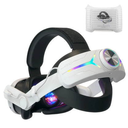 RGB Head Band Comfortable Adjustable VR Replacement Elite Strap Rechargeable with 8000mAh Battery for Meta Quest 3 Accessories