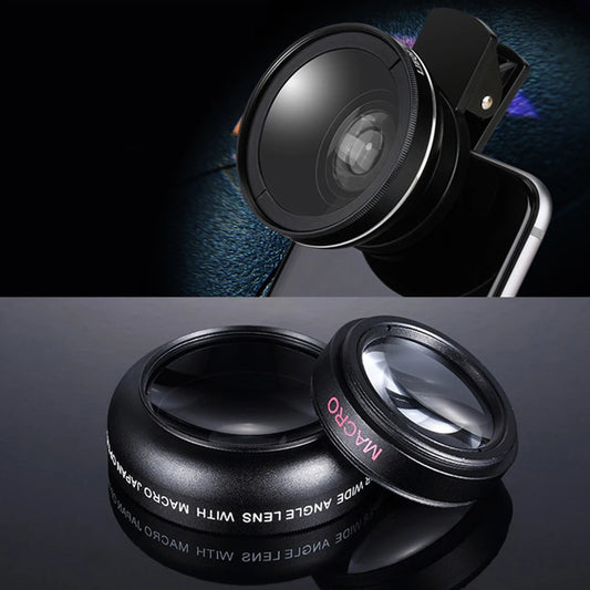 Professional Super Wide-Angle + Macro HD Lens 0.45X 49UV Super Wide-Angle + Macro HD Lens for iPhone Android