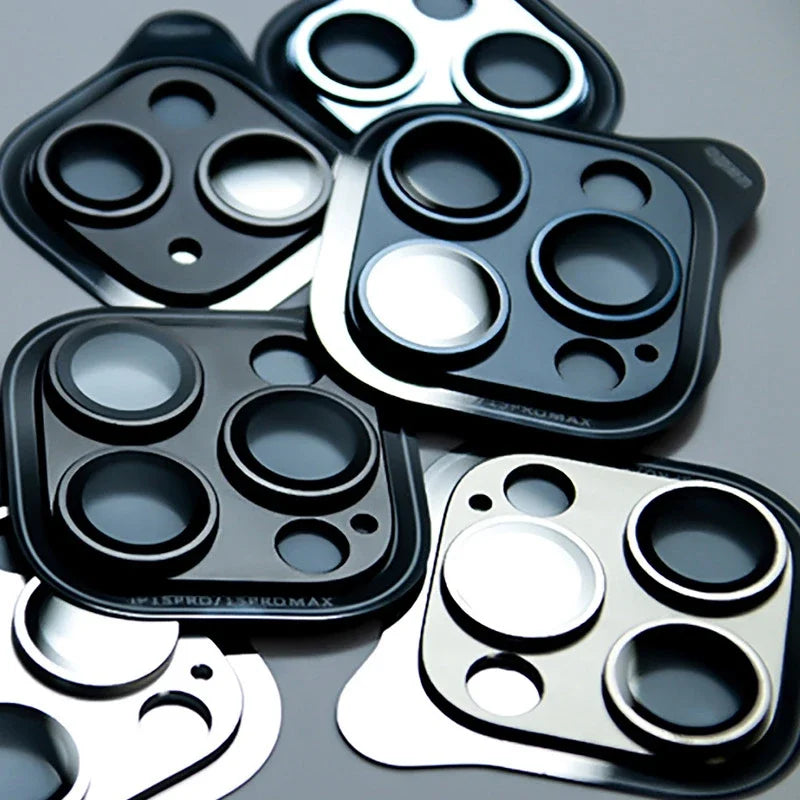 Camera Lens Protector For IPhone 15 16 Pro Max Metal Lens Ring Case Glass For IPhone 16 15 Plus 15 Pro Max Protective Lens Cap