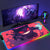 Gengar Mousepad Pokemon RGB LED Purple Mouse Pad Gaming Accessories Ghost Big Extended Keyboard Carpet PC Anime Desk Mats