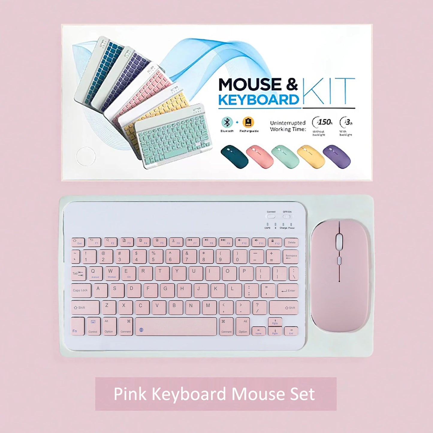 Wireless Bluetooth Keyboard and Mouse for iPad Samsung Huawei Xiaomi Tablet Laptop Smartphone Mini Keyboards Android IOS Windows