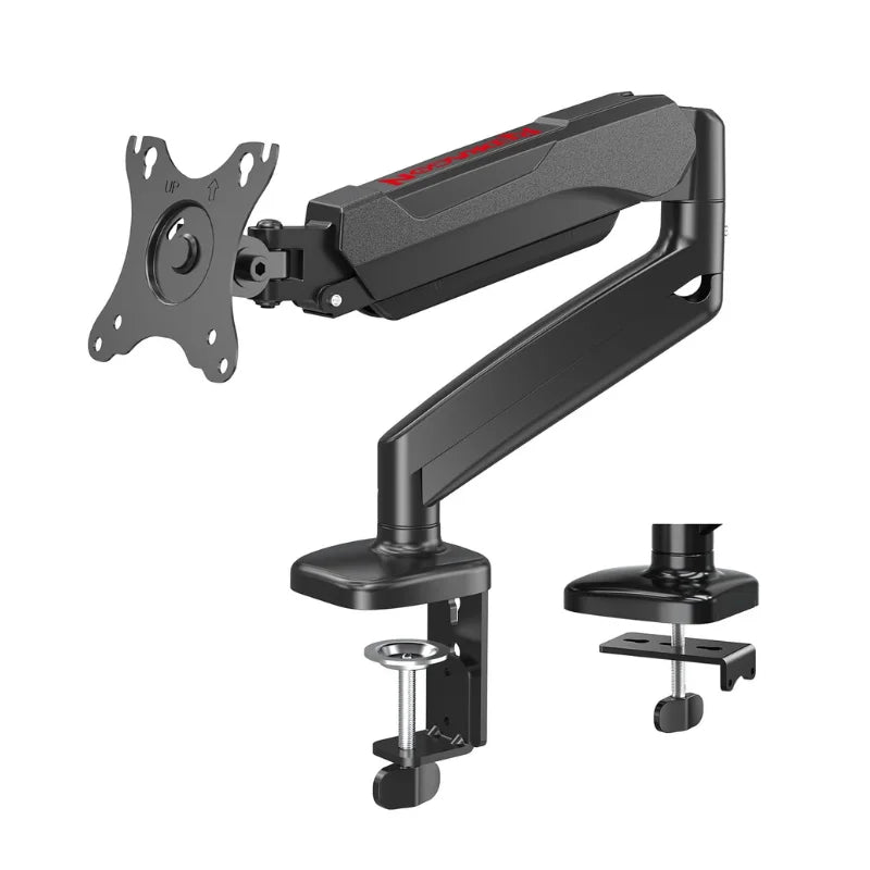 Redragon GMK914 Single Monitor Mount Stand Gas Spring Adjustable Arms with VESA 75/100mm, 13-32 Inch Screen Compatibility
