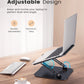 ST01 Portable 11–16-inch Adjustable Laptop Stand Computer Stand Sturdy Aluminum for Desk Foldable Laptop Holder Notebook Tablet
