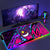 Gengar Mousepad Pokemon RGB LED Purple Mouse Pad Gaming Accessories Ghost Big Extended Keyboard Carpet PC Anime Desk Mats