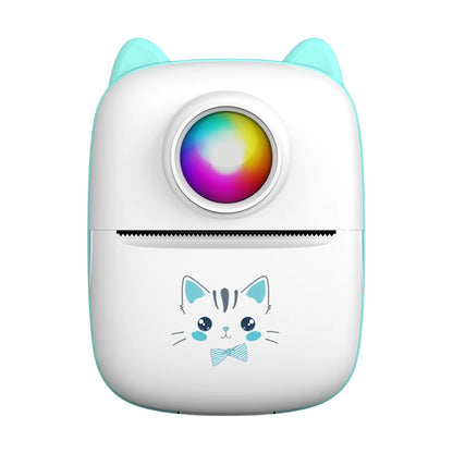 Adhesive Label Printer with USB Cable Portable Mini Thermal Printer Wireless BT 200dpi 1000mAh Ink-free Thermal Printing Machine