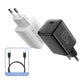 65W USB-C Power Charger PD3.0/PPS Super Fast Charger for iPhone iPad Samsung OnePlus Wall Quick Charge Adapter TypeC Cable EU